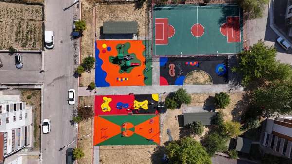 Karabük'te park ve spor alanları yenileniyor