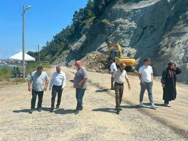 Sinop'ta yol ve Köy Yaşam Merkezi çalışmaları