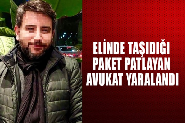 Ordu'da elinde taşıdığı paket patlayan avukat yaralandı