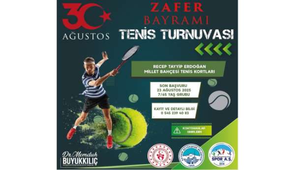 Zafer Bayramı heyecanı tenis kortlarına taşınıyor