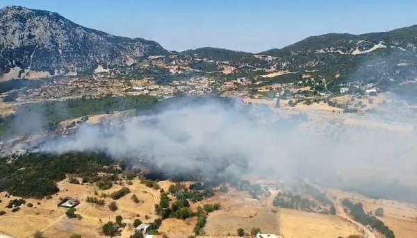 Kaş'ta çıkan ormanlık alan yangını 2,5 saatte kontrol altına alındı