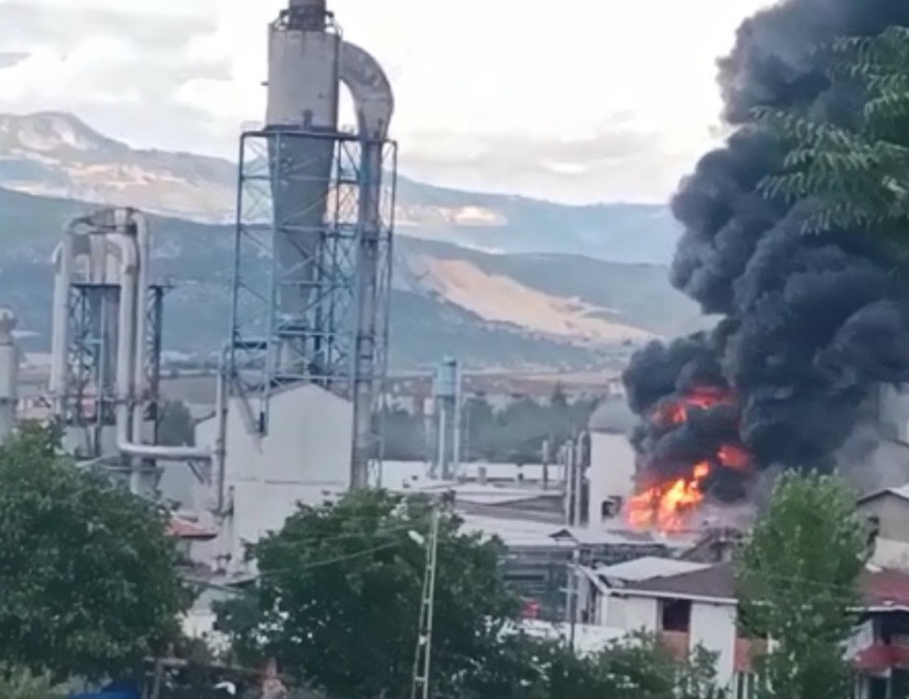 Samsun'da fabrikada yangın!