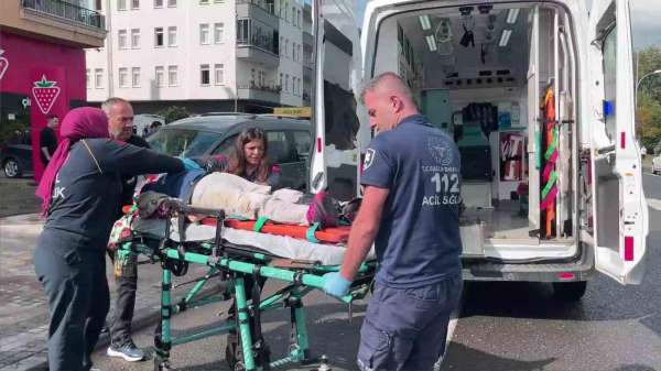 Ordu'da kaldırımda bekleyen yaşlı kadına hafif ticari araç çarptı
