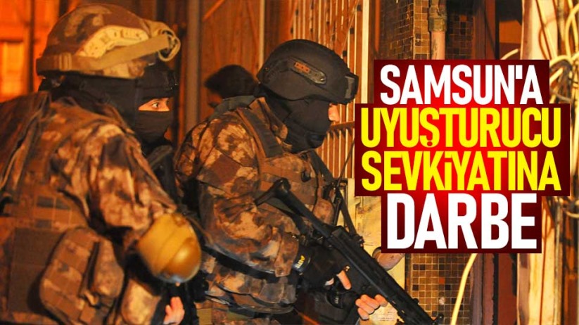 Samsun'da uyuşturucu sevkiyatına darbe