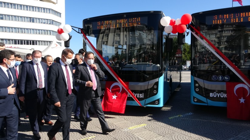 Samsun'da ulaşım filosuna 30 yeni otobüs