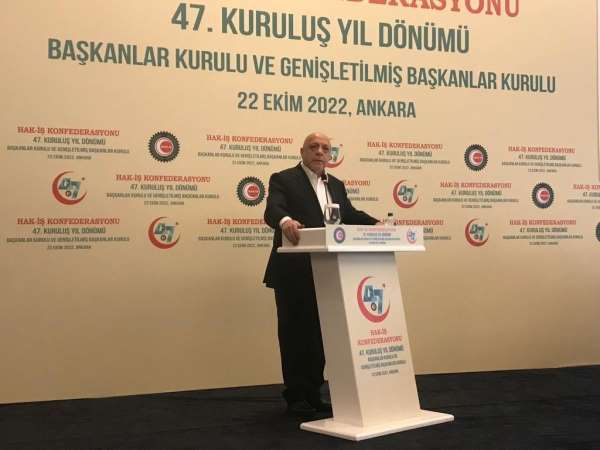 HAK-İŞ Genel Başkanı Arslan: 'Demokrasinin olmadığı yerde sendikal hareket yoktur'