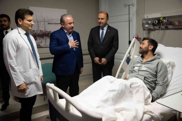 TBMM Başkanı Şentop trafik kazası geçiren Binali Yıldırım ile Şamil Ayrım'ı ziyaret etti