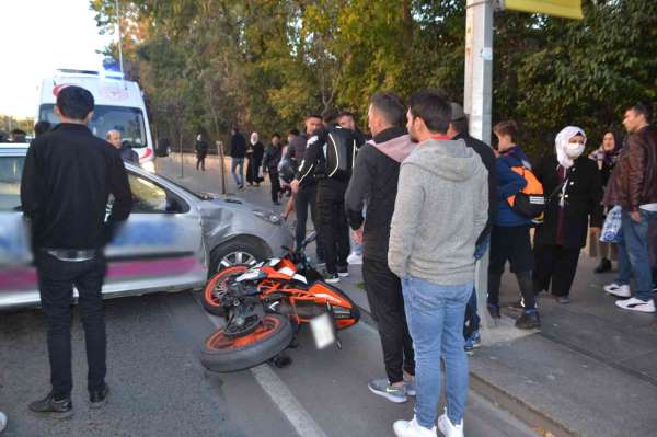 Tekirdağ'da trafik kazası: Astsubay yaralandı