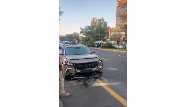 Ankara'da 8 araçlı zincirleme kaza: 1 yaralı