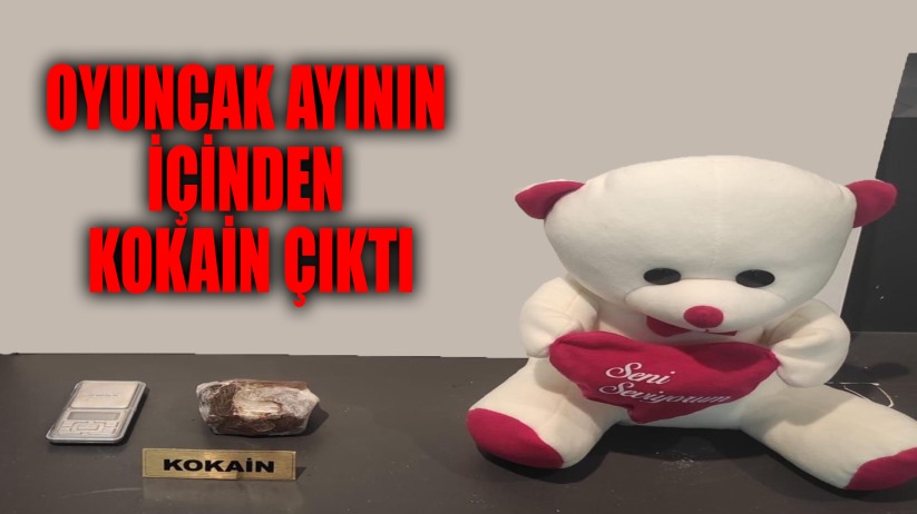 Oyuncak ayı içine gizlenen kokain ele geçirildi: 1 gözaltı