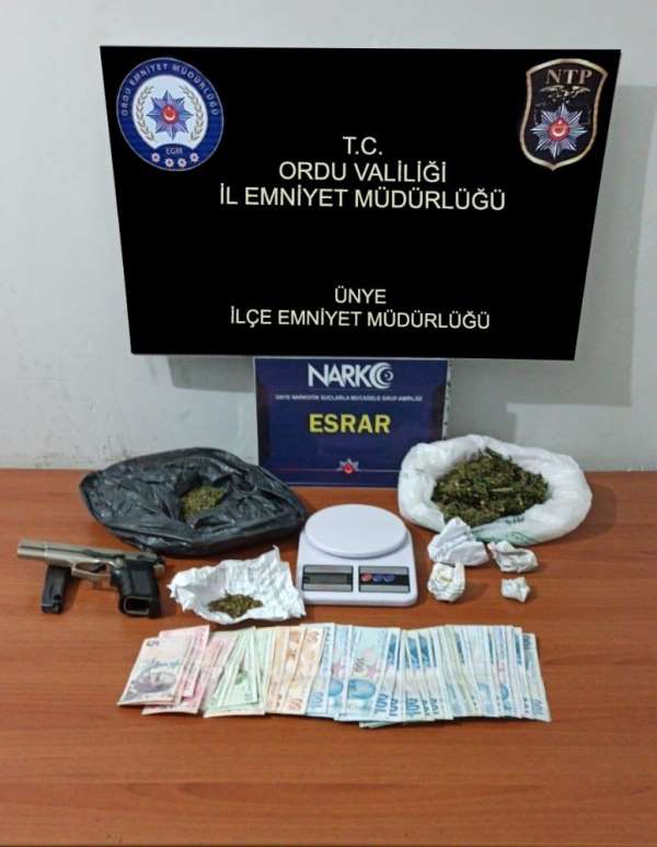 Ordu'da uyuşturucu operasyonu: 2 gözaltı