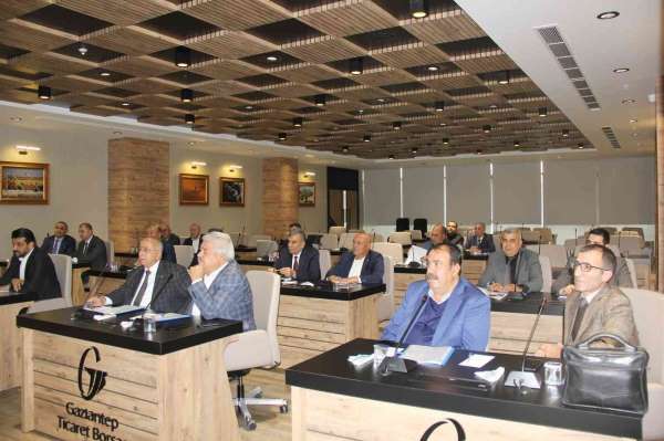 GTB'de kasım ayı olağan meclis toplantısı gerçekleştirildi - Gaziantep haber