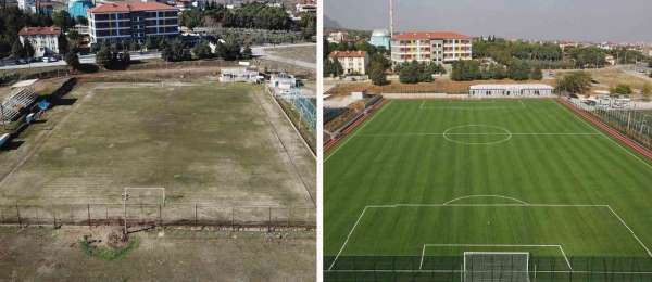 Başkarcı futbol sahası yenilendi