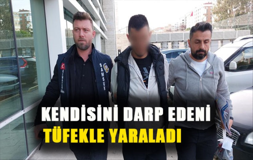 Kendisini darp edeni tüfekle yaraladı