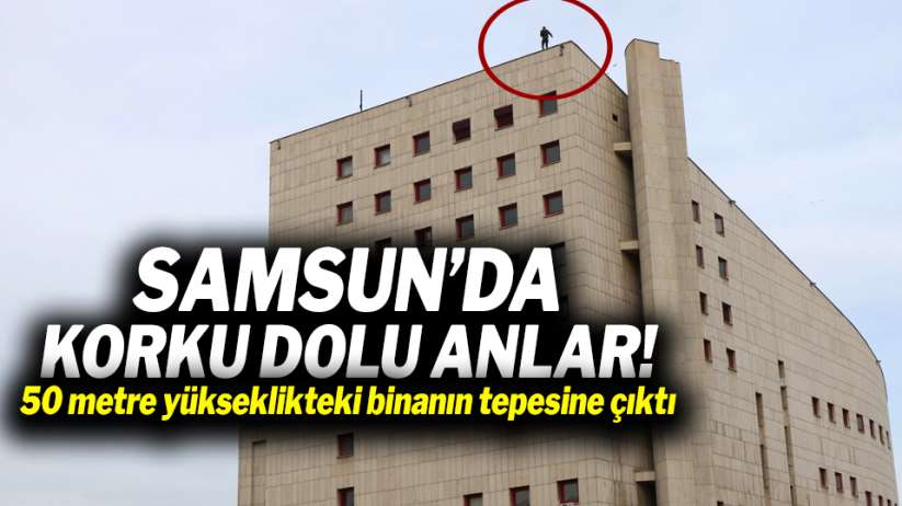 Samsun'da korku dolu anlar!