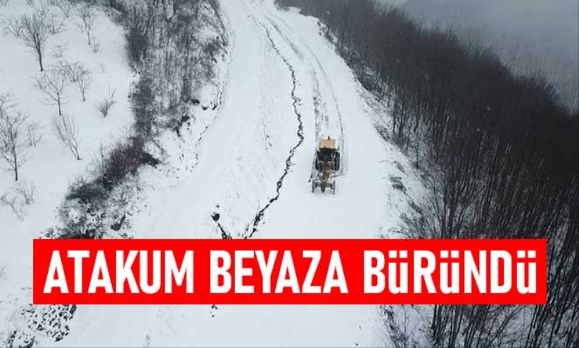 Atakum beyaza büründü