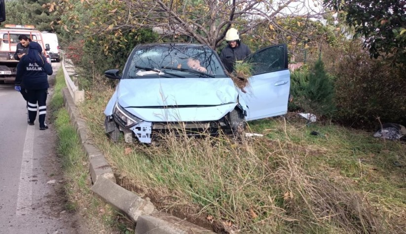 Samsun'da otomobil takla attı: 1 yaralı