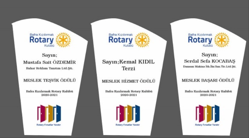 Bafra Kızılırmak Rotary Kulübü'nden 3 dalda ödül