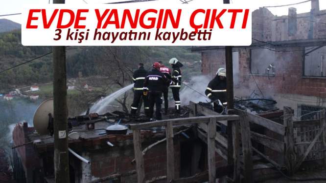 Sinop'ta evde yangın: 3 ölü - Sinop haber