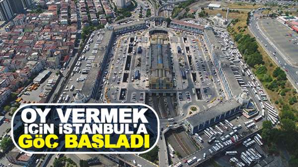 Oy vermek için İstanbul'a göç başladı