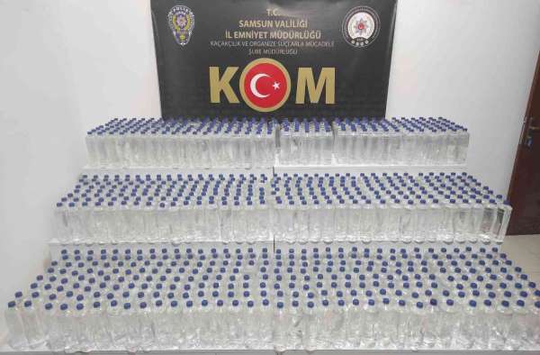 Samsun'da 1280 litre etil alkol ele geçirildi - Samsun haber