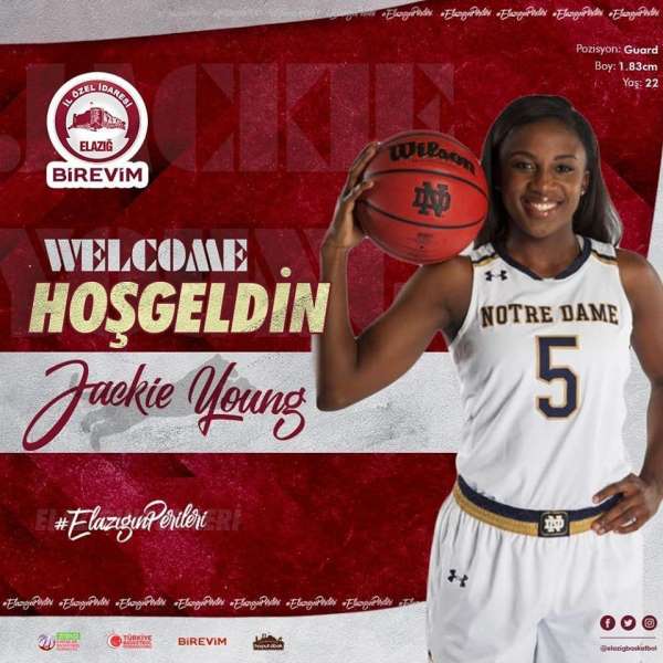 Elazığ İl Özel İdare Kadın Basketbol Takımı, Jackie Young'u transfer etti