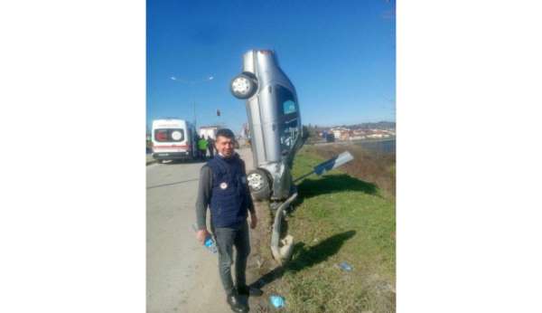 Öyle bir kaza yaptı ki görenler şok oldu