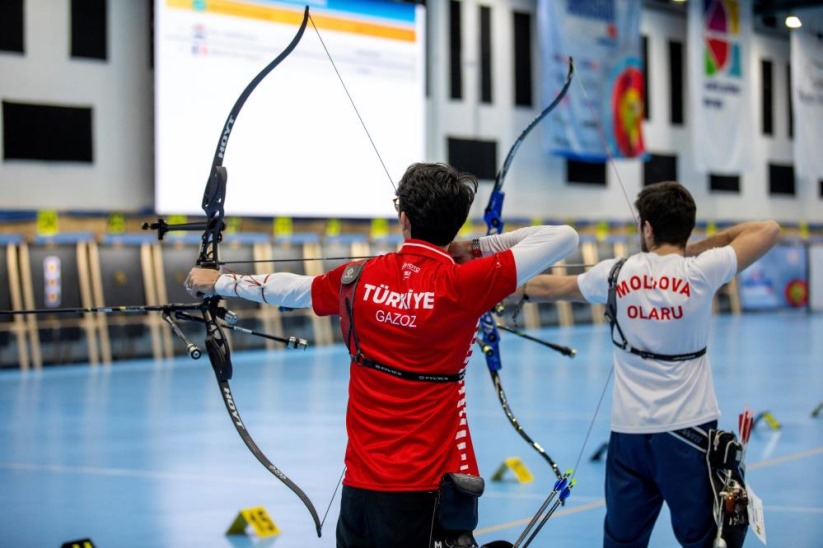 Samsun'da Okçuluk Milli Takımı, takımlar bazında 3 madalyayla turnuvayı tamamladı