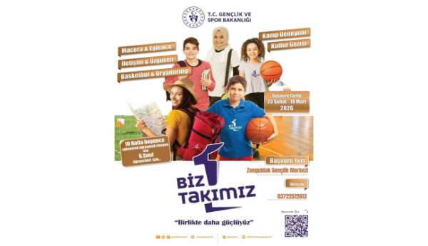 Gençlik ve Spor Bakanlığı'nın 'Biz Bir Takımız Projesi' Zonguldak'ta başlıyor