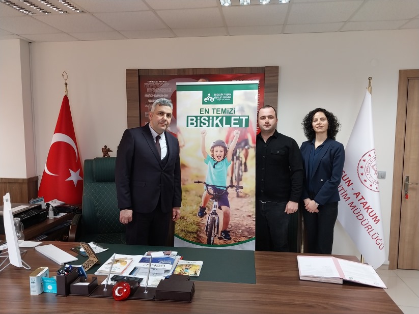 Samsun'da 55 okulda 'En Temizi Bisiklet' projesi