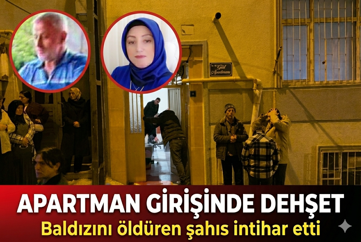 Apartman girişinde dehşet: Baldızını öldüren şahıs intihar etti