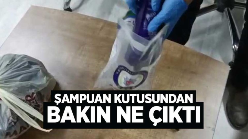 Şampuan kutusundan bakın ne çıktı