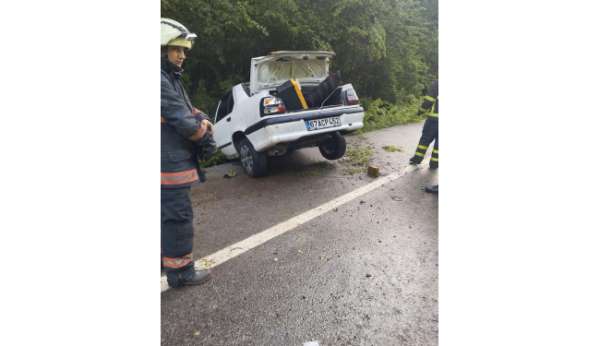 Zonguldak'ta trafik kazası; 2 yaralı