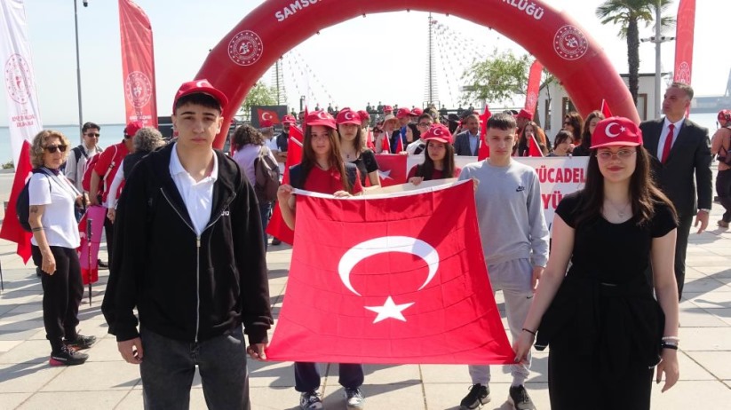 Samsun'da 15. Ulusal Kurtuluş Mücadelesi Anma Yürüyüşü başladı