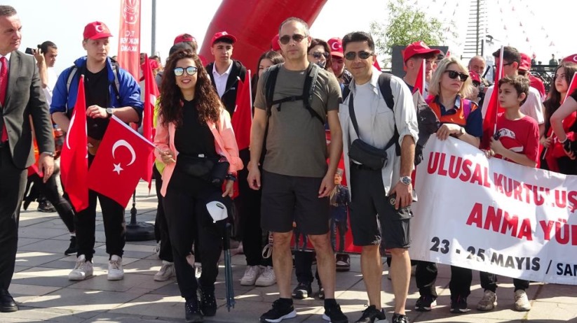 Samsun'da 15. Ulusal Kurtuluş Mücadelesi Anma Yürüyüşü başladı