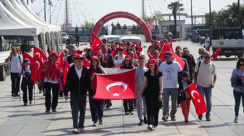 Samsun'da 15. Ulusal Kurtuluş Mücadelesi Anma Yürüyüşü başladı