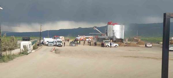 Erzurum'da Güven Asfalt tesislerinde patlama