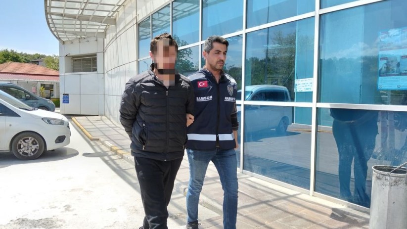 Samsun'da uyuşturucu ile yakalanan şahıs adliyede