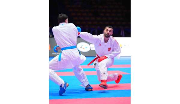 Büyükler Avrupa Karate Şampiyonası'nda Uğur Aktaş'tan gümüş madalya