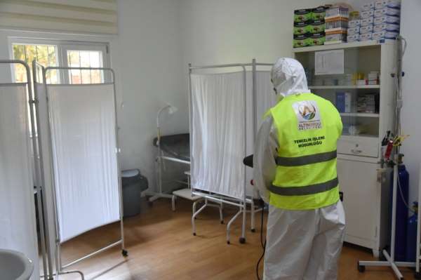 Altınordu'da aile sağlığı merkezleri sterilize ediliyor 