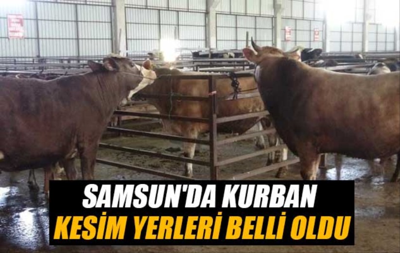 Samsun'da kurban kesim yerleri belli oldu