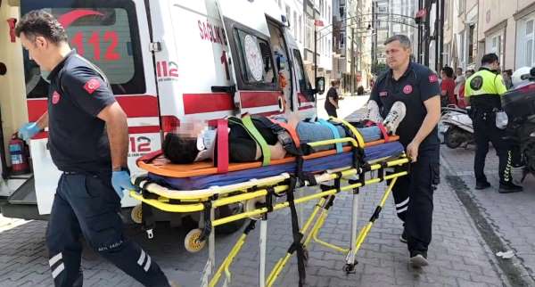 Bafra'da motosiklet kazası: 2 yaralı