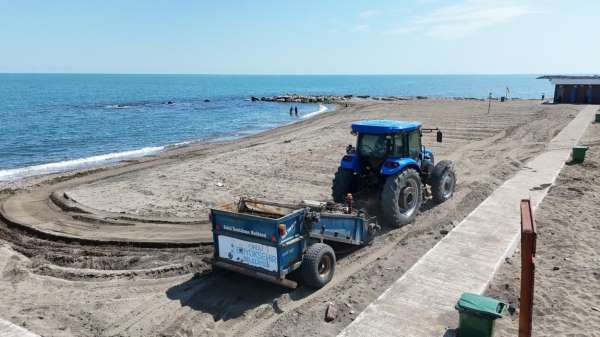 Ordu'da plajlarda temizlik ve bakım çalışmaları