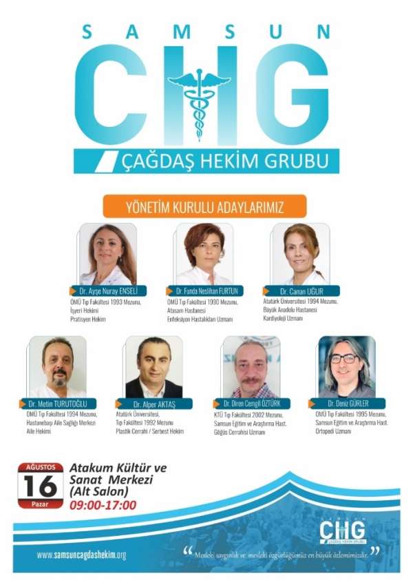 Dr. Kamil Furtun'un eşi Samsun Tabip Odası Başkanlığına adayı