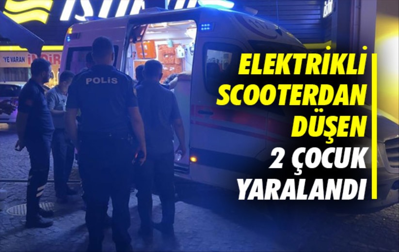 Samsun'da elektrikli scooterdan düşen 2 çocuk yaralandı
