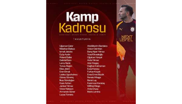 Galatasaray, Avusturya'ya gitti