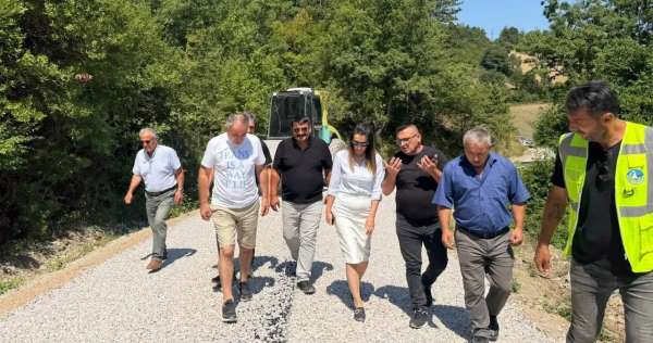 Gerze'de kırsal ulaşım çalışmaları