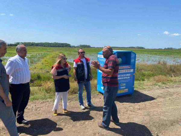 Samsun'a bitki ambalaj atıkları için 105 yeni konteyner