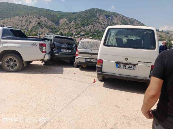 Giresun'da zincirleme trafik kazası: 1 yaralı