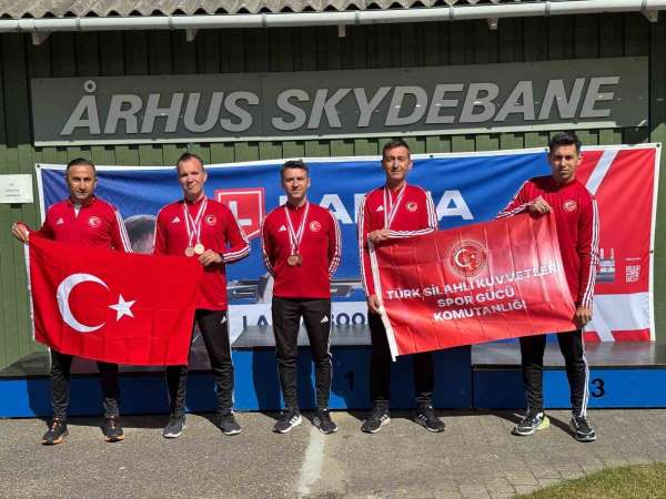 TSK Spor Gücü Erkek Tüfek Atış Takımı'ndan 300 metre Ateşli Silahlar Tüfek branşında Avrupa 3'üncülüğü